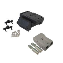 50A Anderson Plug Mounting Kit Cover with LED and 50 amp Anderson Style Plug