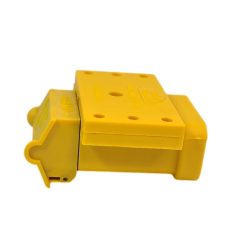 Alternative view of 50amp Anderson Plug Yellow Mounting Kit Connector Cover Assembly with LED Power Indicator