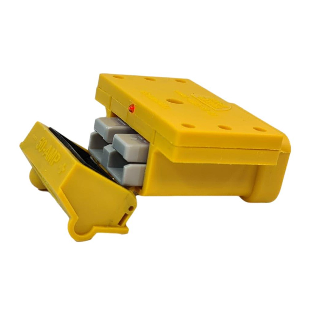 50amp Anderson Plug Yellow Mounting Kit Connector Cover Assembly with LED Power Indicator - Image 4