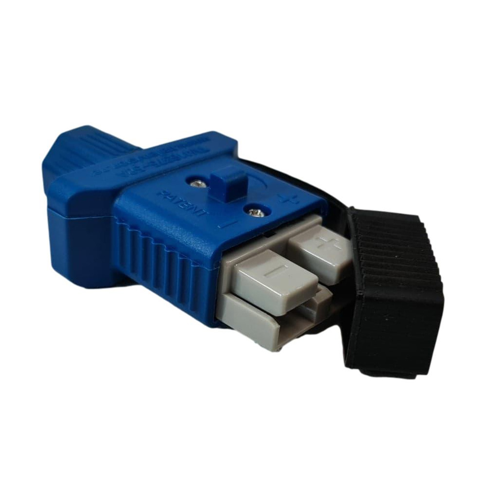 Trailer Vision 50 amp Anderson Plug Cover with Dust Cap Blue - Image 2