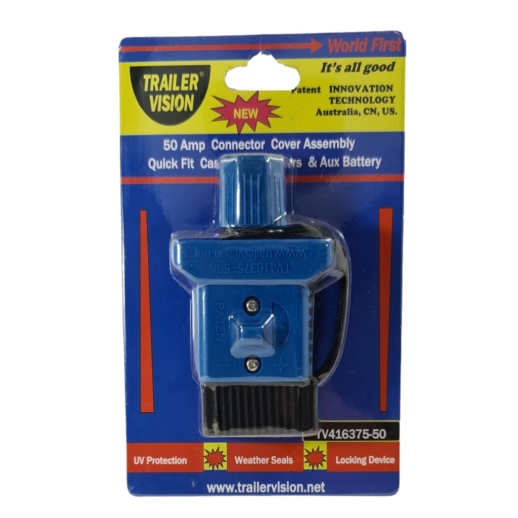 Trailer Vision 50 amp Anderson Plug Cover with Dust Cap Blue - Image 7