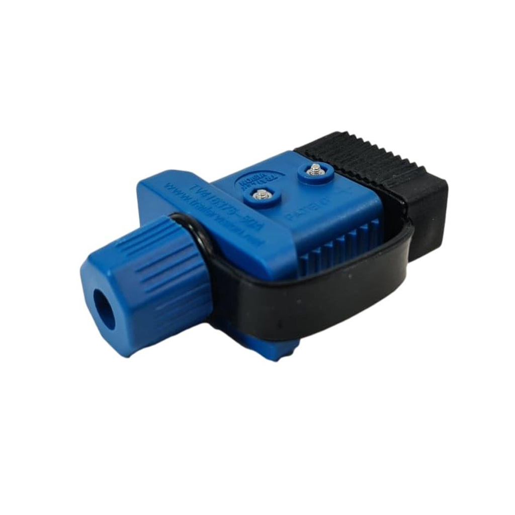 Trailer Vision 50 amp Anderson Plug Cover with Dust Cap Blue - Image 3