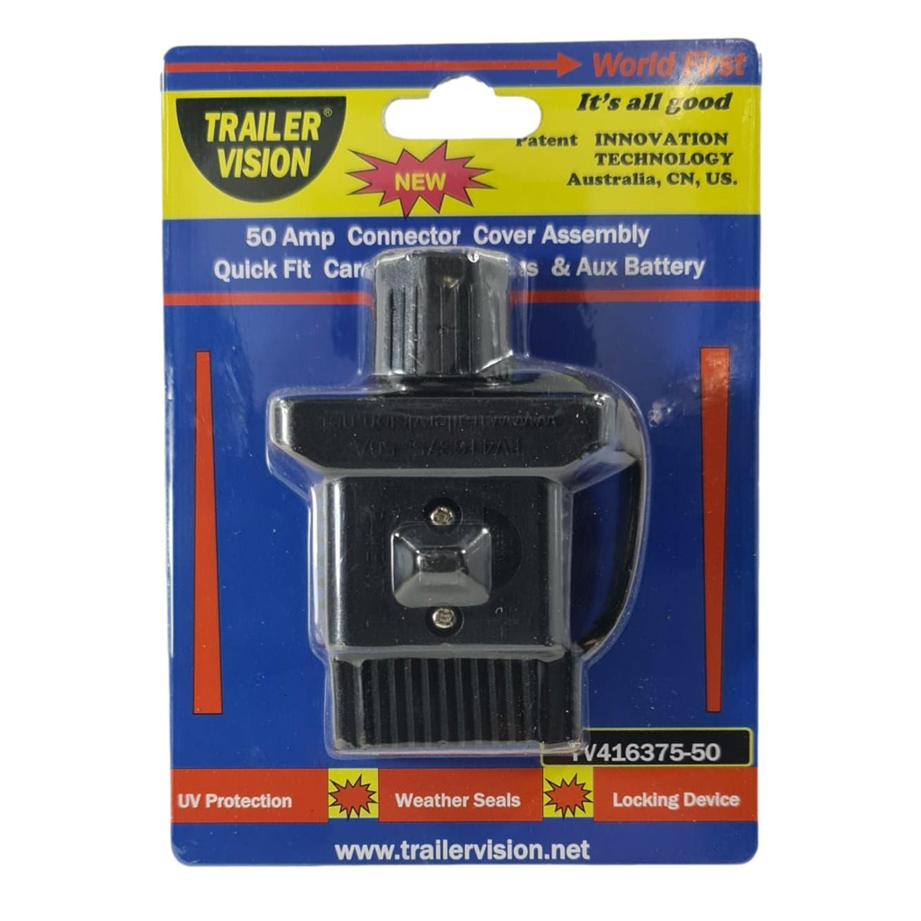 Trailer Vision 50 amp Anderson Plug Cover with Dust Cap Black - Image 7