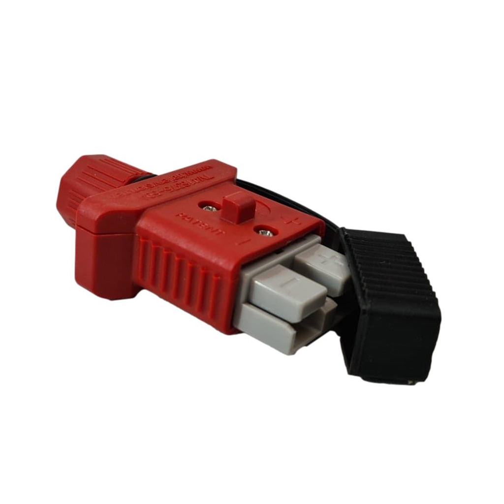 Trailer Vision 50 amp Anderson Plug Cover with Dust Cap Red - Image 3