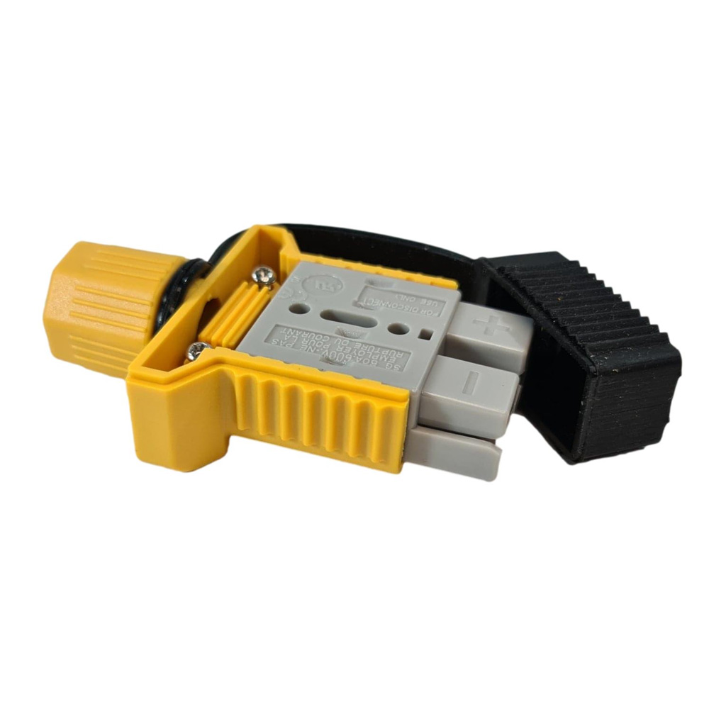 Trailer Vision 50 amp Anderson Plug Cover with Dust Cap Yellow - Image 4