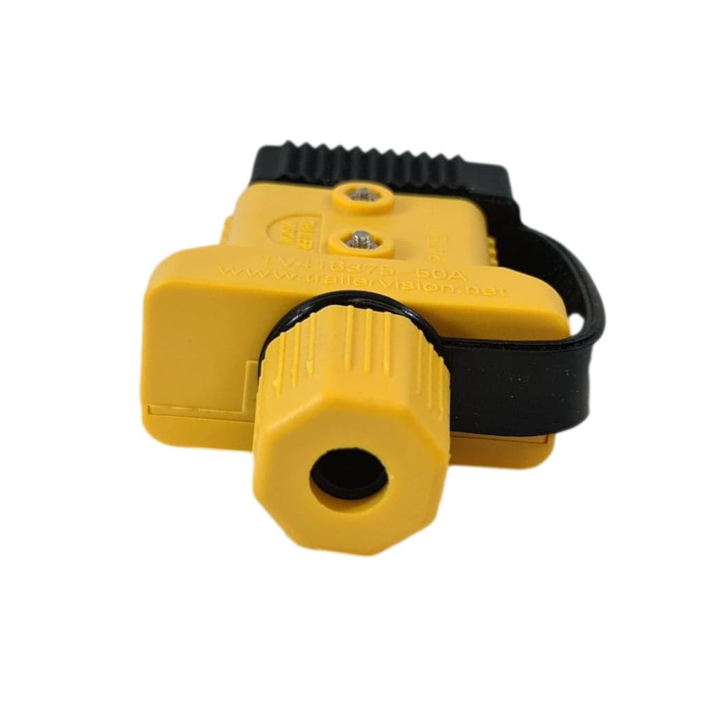 Trailer Vision 50 amp Anderson Plug Cover with Dust Cap Yellow - Image 3
