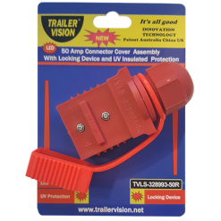 Alternative view of 50 amp Anderson Plug Weather Proof Cover Red with LED Power Indicator