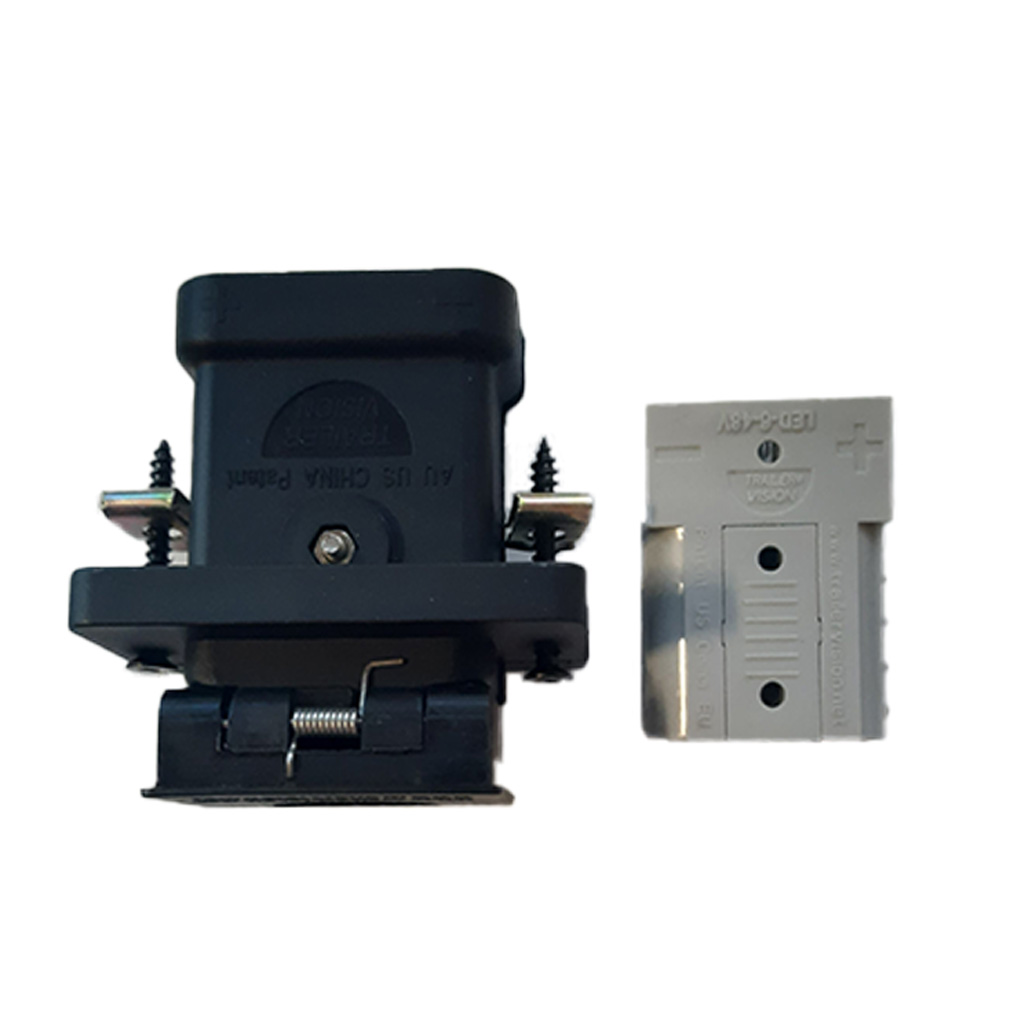 Trailer Vision 50 amp Flush Mount with LED Screw Connector Anderson Plug - Image 3