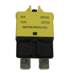Alternative view of Bussman 20 amp 12-24V Resettable Blade Fuse Circuit Breaker Manual Reset