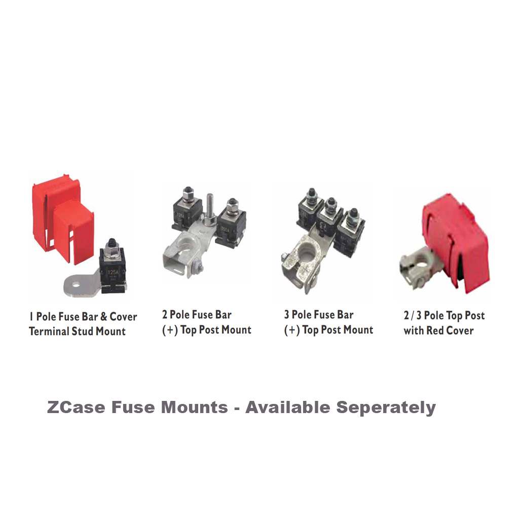 ZCase Fuse Bolt Down Style 40 - 600amp 12 - 32vdc - Image 3