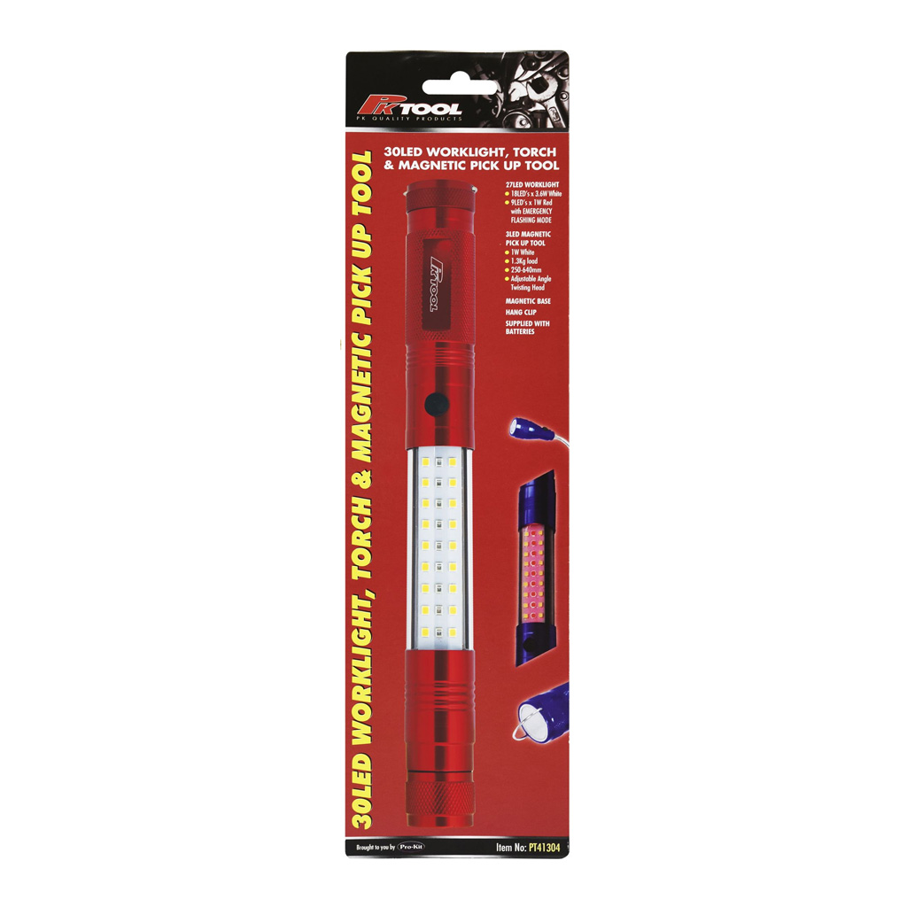 PK Tools LED Worklight Torch Telescopic Tool Mag Base