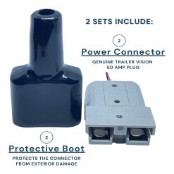 Trailer Vision 50 amp Anderson Style Plug with Boot 2pc Pack