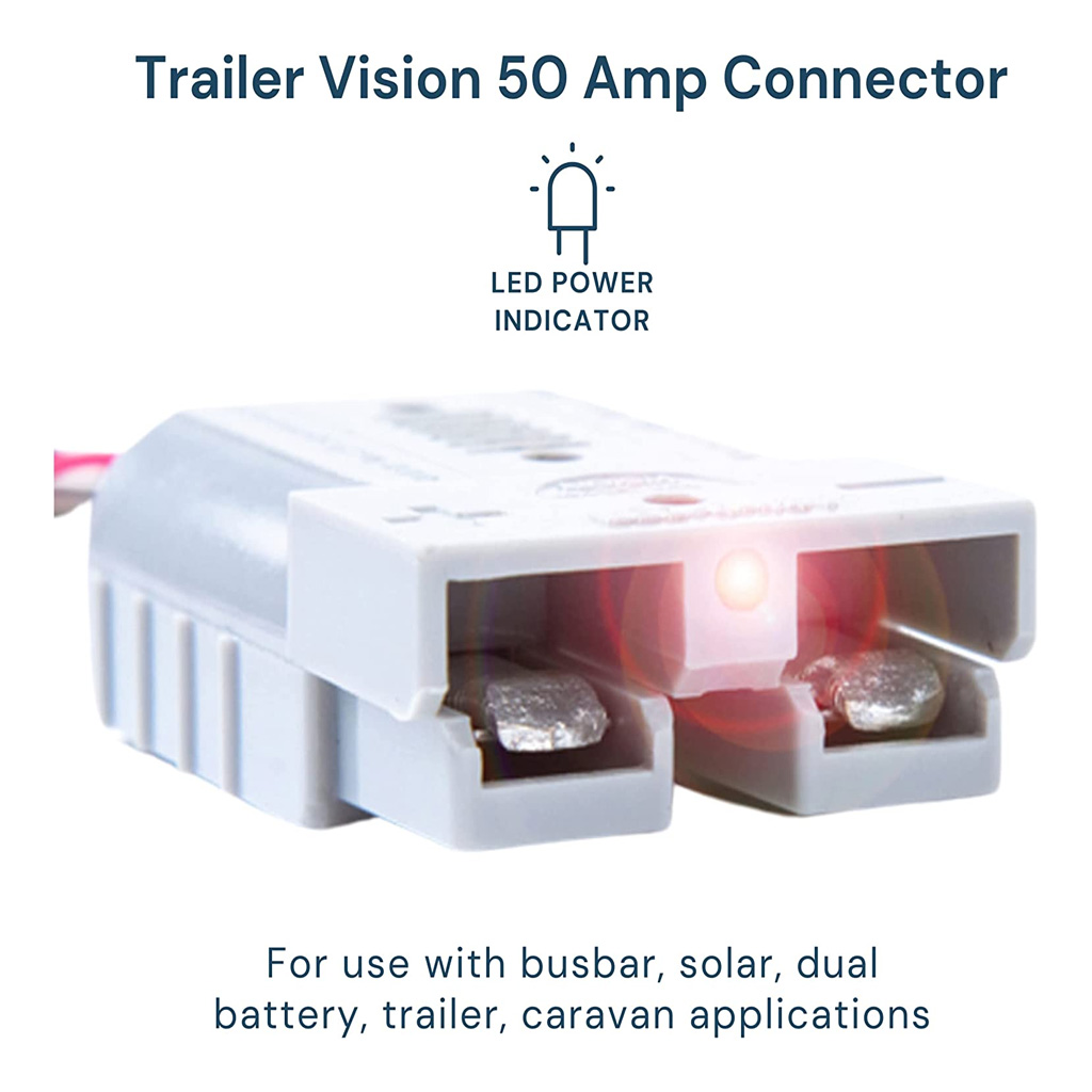 Trailer Vision 50 amp Anderson Style Plug with Boot 2pc Pack