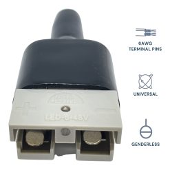 Trailer Vision 50 amp Anderson Style Plug with Boot 2pc Pack