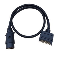 Trailer Plug Adaptor 7 Pin Flat to 7 Pin Round