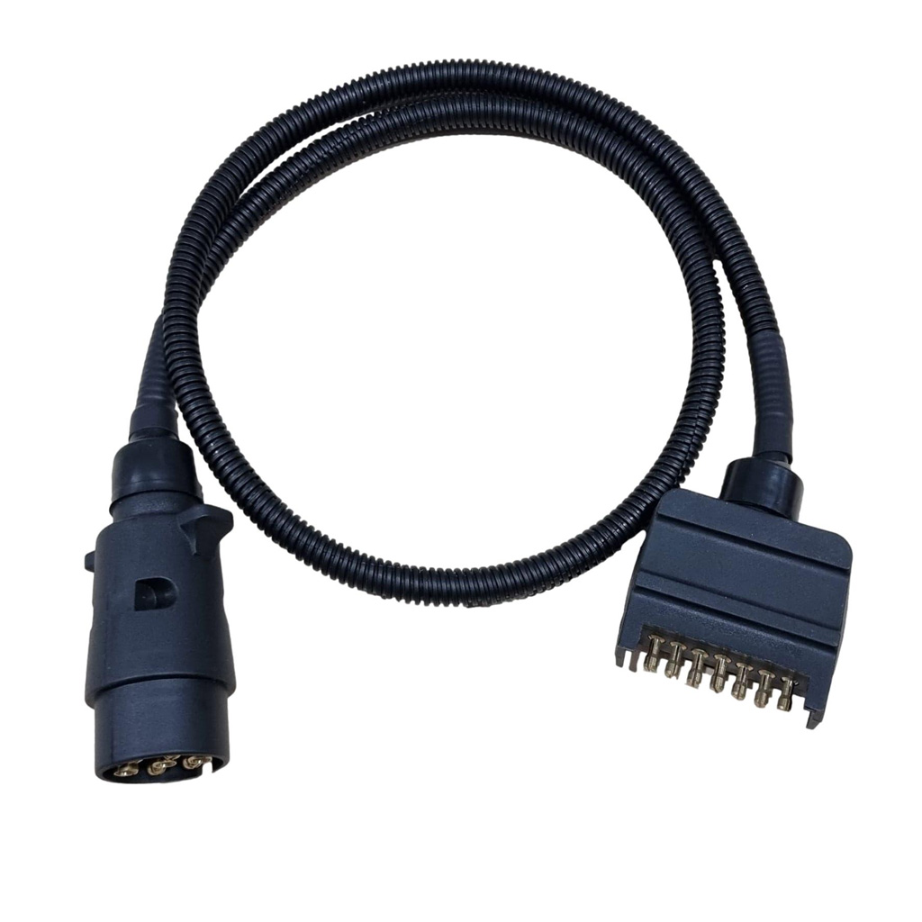 Trailer Plug Adaptor 7 Pin Flat to 7 Pin Round