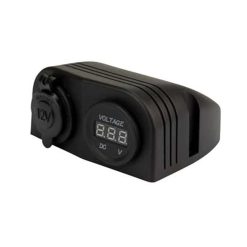 Dual Dome with Female Cig Socket and Volt Meter
