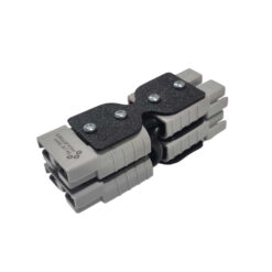 Blue Bar 50 amp Anderson Style Plug Double to Double Grey Mini Adaptor Splitter