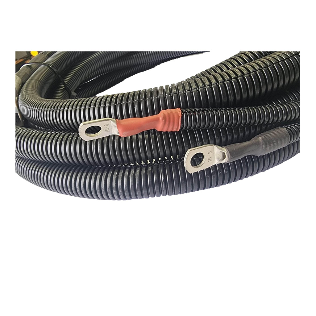 6 B&S (13.5mm2) x 6m Power Extension Lead with 50 amp Resettable Circuit Breaker, Heavy Duty Cable Lugs, Split Tube, 50 amp Anderson Style Plug
