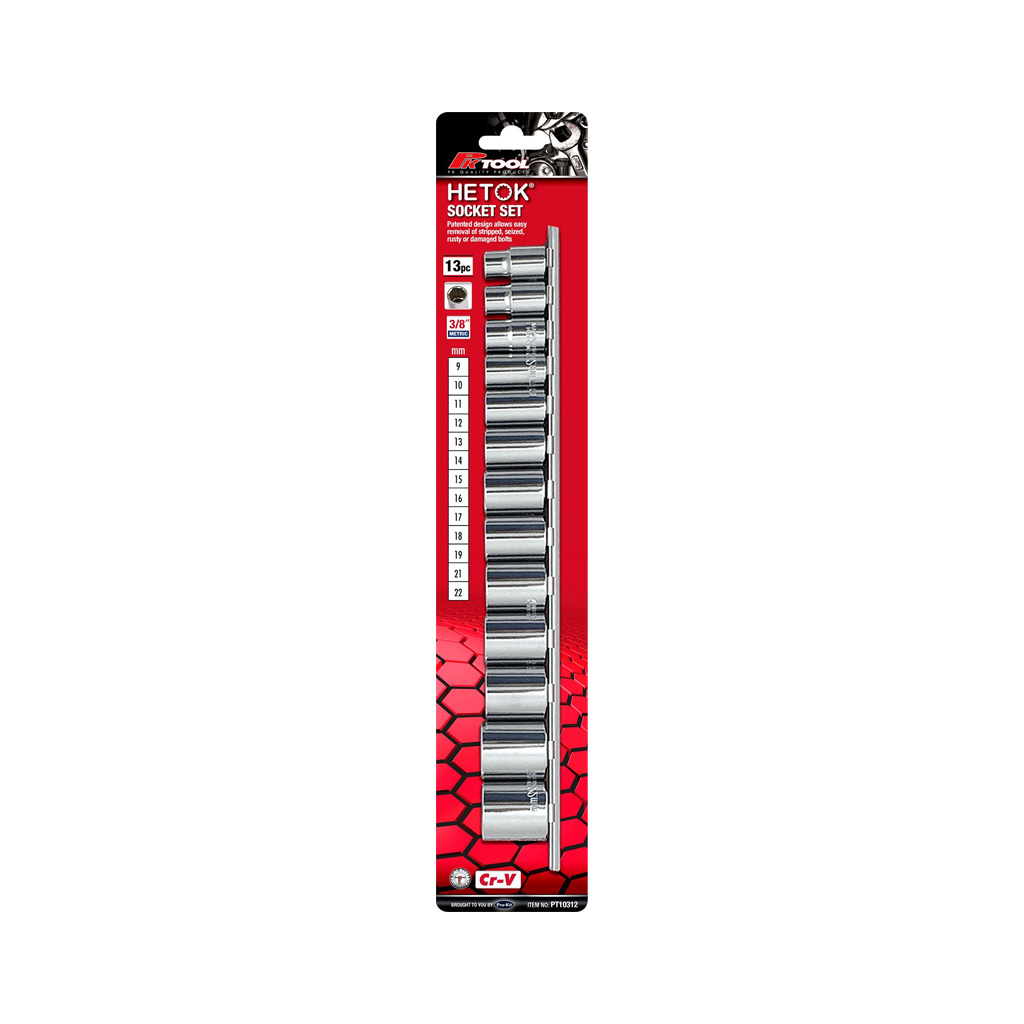 Metric Hetok Socket & Deep Socket Set
