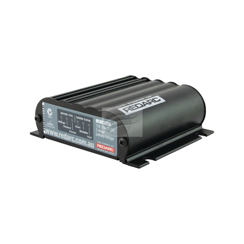 Redarc BCDC1220 12/24V Smart Start DC-DC Battery Charger 20Amp Multi-Stage 12V