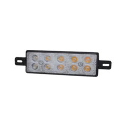 WhiteVision FM880A Bull Bar Lamps LED Directional Indicator with Amber Lens, Bull Bar Lamp LED
