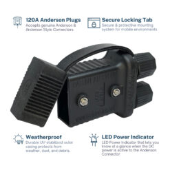 Trailer Vision TVN349380-120 Lead Side 120 amp Anderson Plug Cover