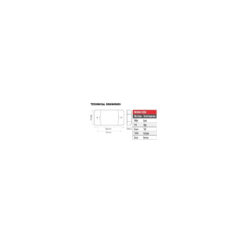Whitevision CRL220LED Dimensions
