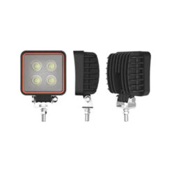 Whitevision LWL400-12 12W Square LED Work Lamp 9-33V Flood Beam 68deg Spread
