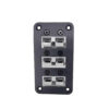 Triple 50 amp Anderson Flush Mount with plugs