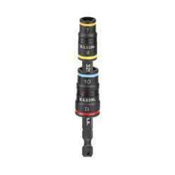 Klein 4 in 1 Impact Rated Flip Socket Set Metric